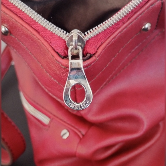 Reddish-Brown Relic Purse Handbag Vegan Leather - Picture 6 of 7